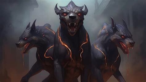 two headed monster mythology|Orthrus. Legends and Myths of the giant 2 head dog.